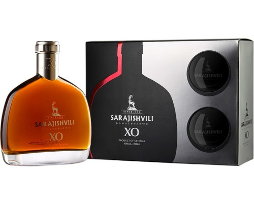 Brandy XO 0,7L 40% + 2 sklenice Sarajishvili