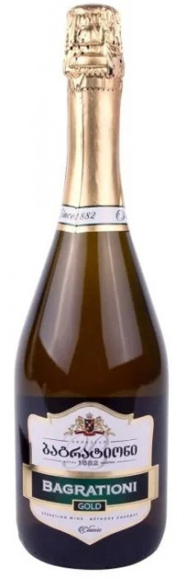 detail Šumivé víno Gold Semi-sweet Bagrationi 0,75L