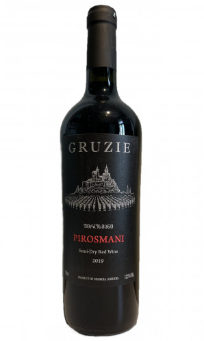 Polosuché červené vino Pirosmani Gruzie 0,75L