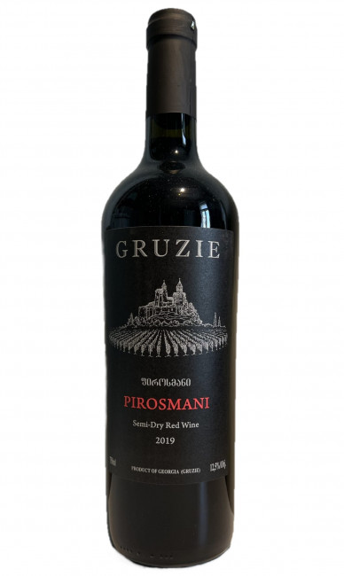 detail Polosuché červené vino Pirosmani Gruzie 0,75L