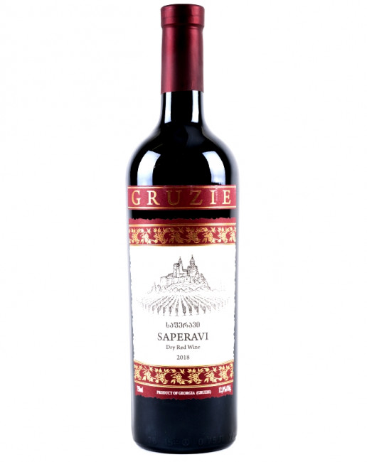 detail Červené vino Saperavi Gruzie 0,75L