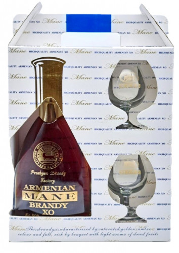 Brandy MANE 8 let 0,75L + 2 sklenice PROSHYAN