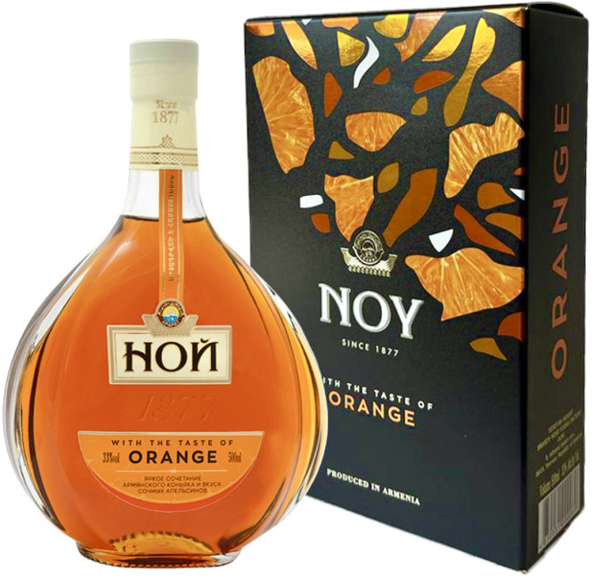 detail Brandy s příchutí pomeranče 33% 0,5L NOY