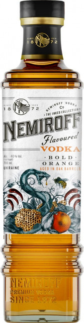 detail Vodka Bold Orange 0,5L 40% Nemiroff