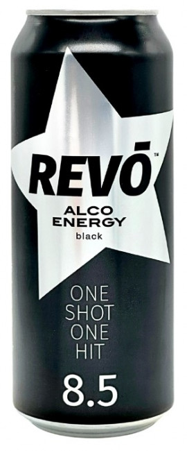 detail Energetický nápoj Black 0,5L REVO