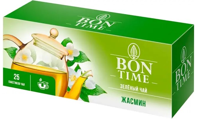 detail Čaj zeleny jasminovy caj 37,5g 25*1.5 Bon Time