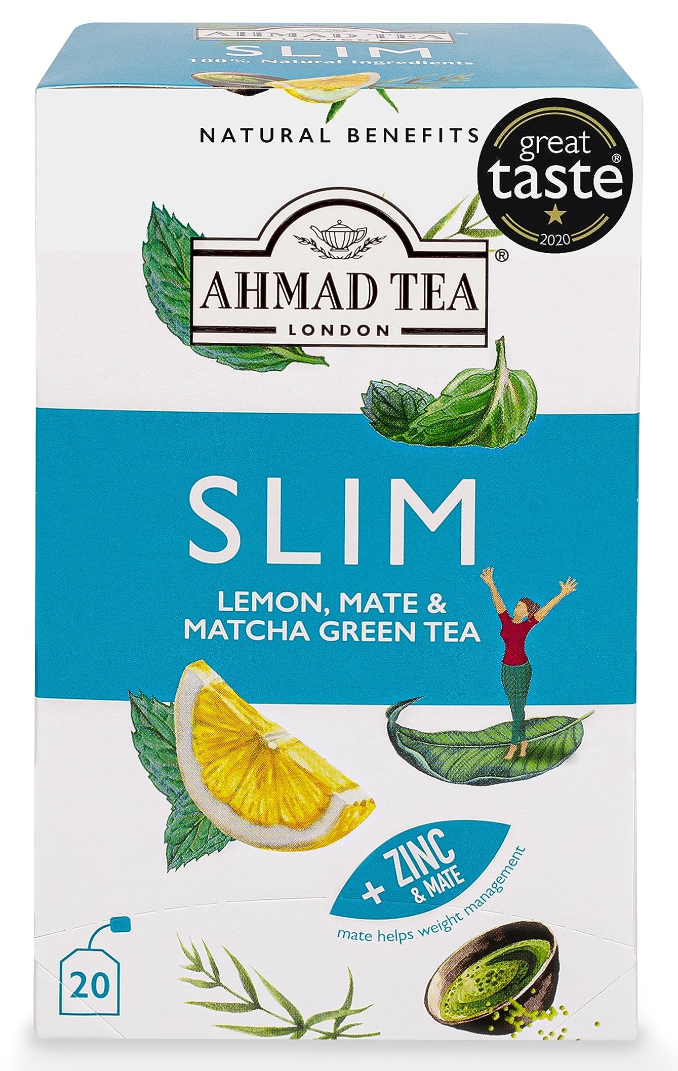 Bylinný čaj SLIM 30g 20*1,5 Ahmad Tea