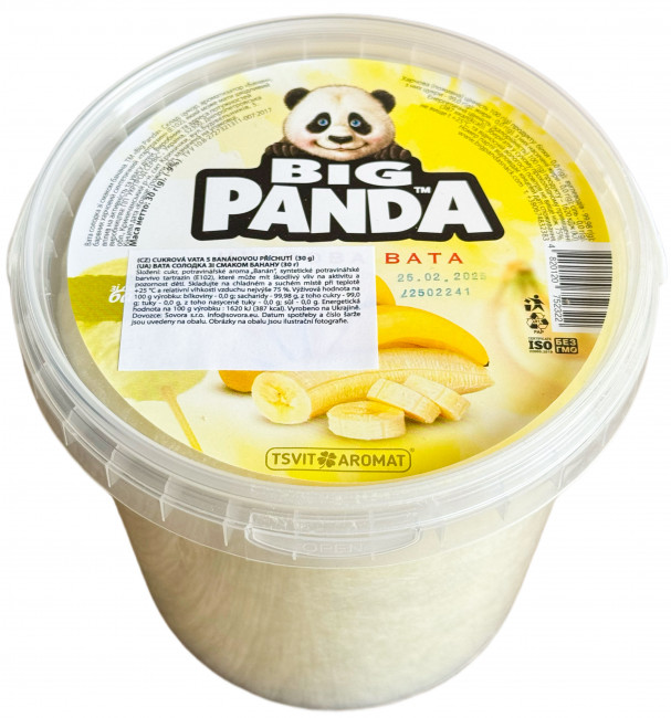 detail Cukrová vata s banánovou příchutí 30g Big Panda