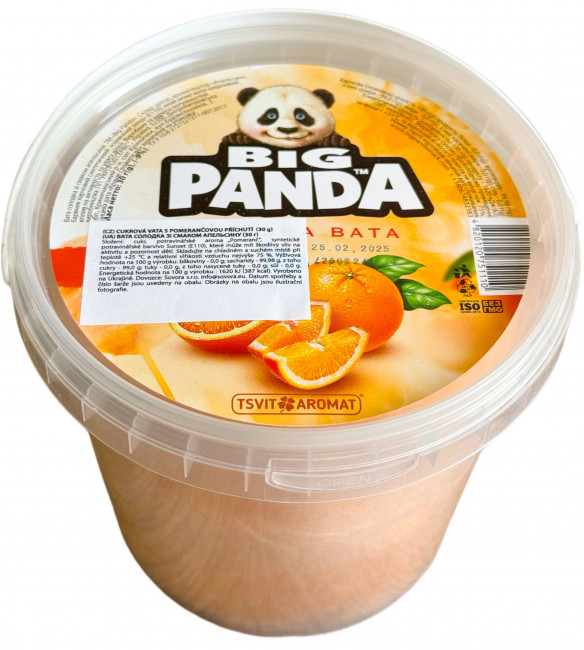 detail Cukrová vata s pomerančovou příchutí 30g Big Panda