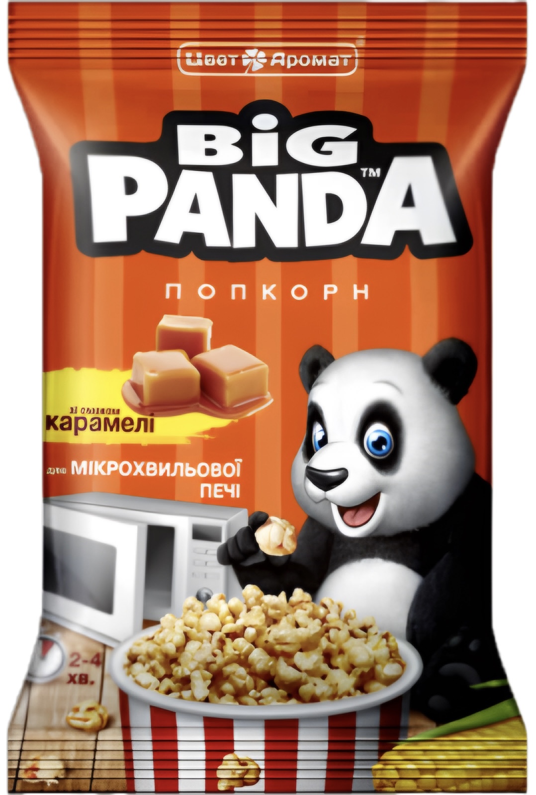 Popcorn s karamelovou příchutí 100g Big Panda