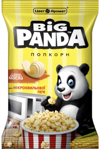 Popcorn s máslovou příchutí 100g Big Panda