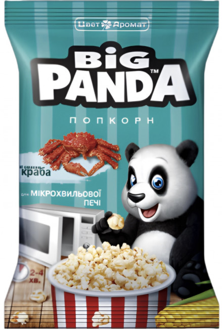 detail Popcorn s příchutí kraba 100g Big Panda