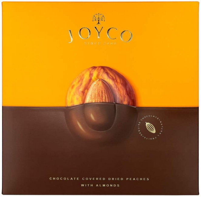 detail Sušené broskve v čokoládě s mandlemi 190g Joyco