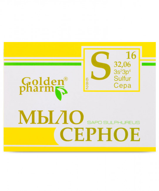detail Sulphurove mydlo 70 g Golden Pharm