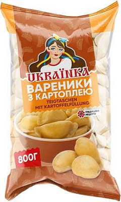 Вареники с картофелем 800г Украинка