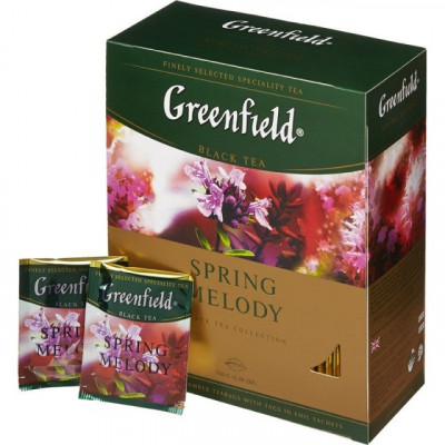 Černý čaj Spring Melody 100*1,5g Greenfield
