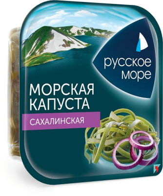 Салат из сахалинской морской капусты 200г Русское море