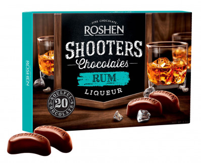 Коробка конфет с ромовым ликером 150г Roshen Shooters