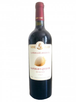 Suché červené víno Saperavi Qvevri 0,75l WineMan