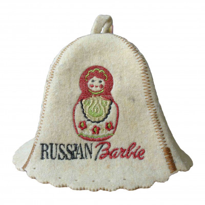 Čepice na banju(saunu) RUSSIAN BARBIE