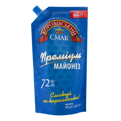 Majonéza Premium 72% 580g Korolivsky Smak